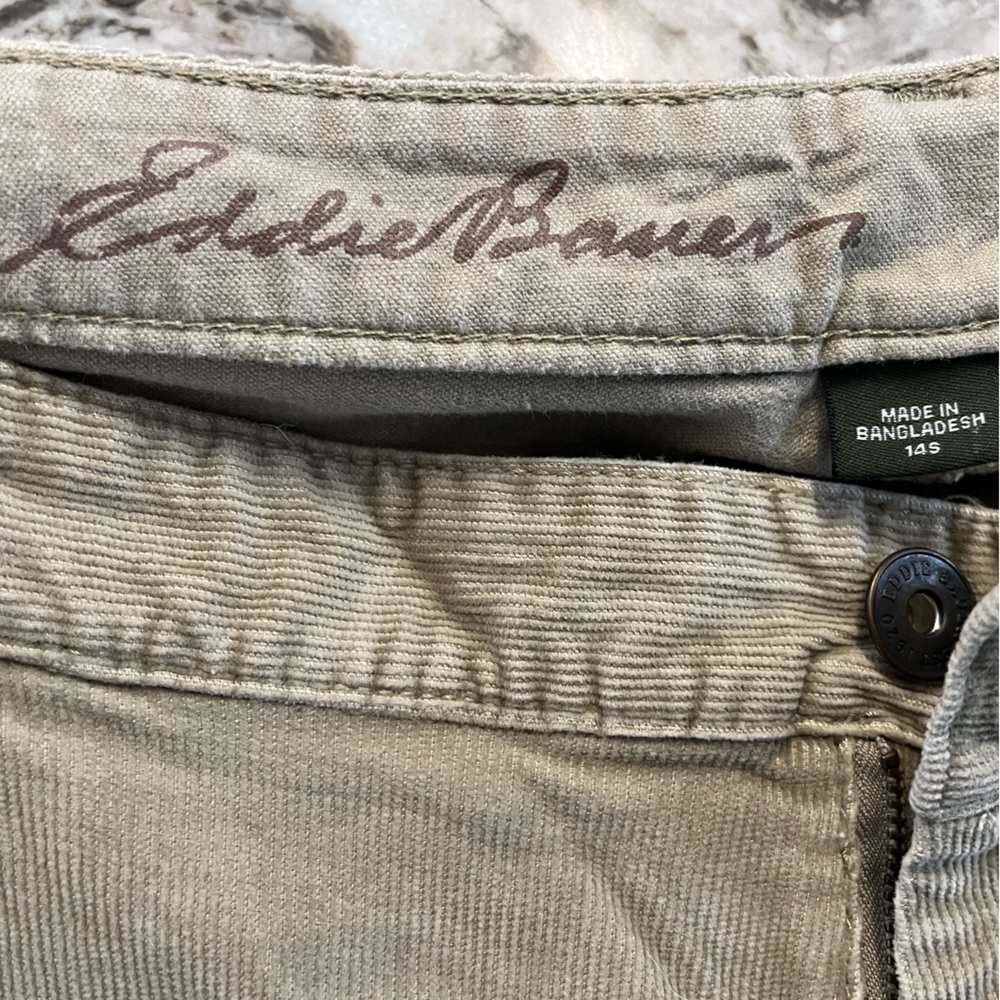 Women’s Eddie Bauer Curvy Bootcut Corduroy Pants Size 14 S